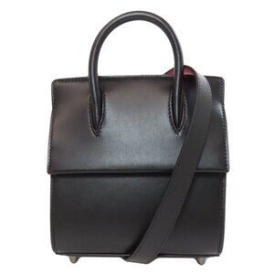 CHRISTIAN LOUBOUTIN Black Leather Bag